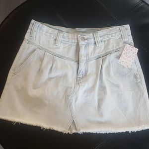 Free People jeam skirt